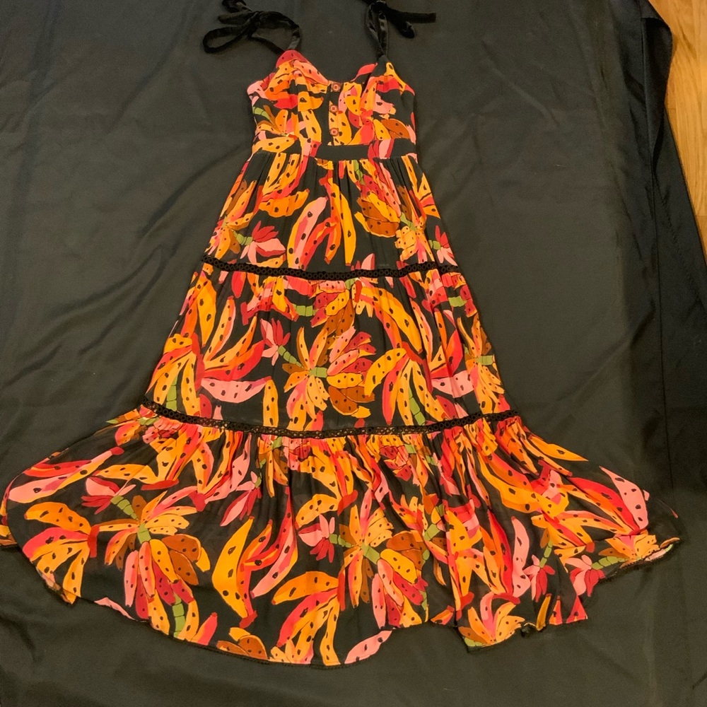 FARM Rio Banana Patterned Maxi Dress